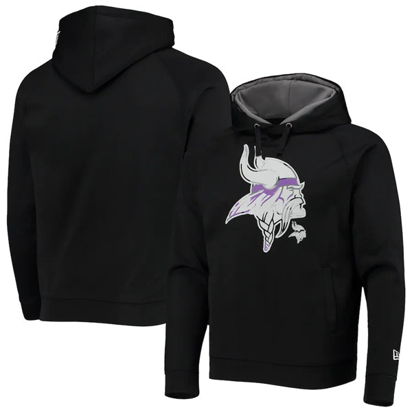 Men's Black Minnesota Vikings Pullover Hoodie